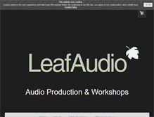 Tablet Screenshot of leaf-audio.com